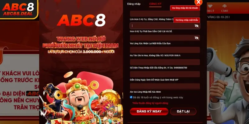 Quy định quan trọng khi mở tài khoản thành viên